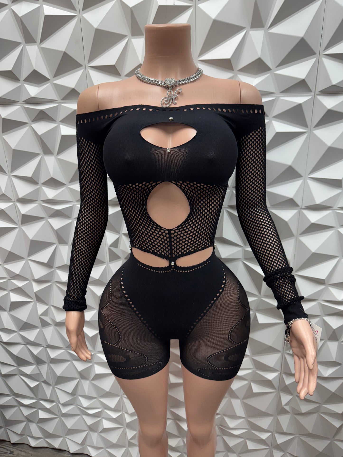 Hot Mesh Romper