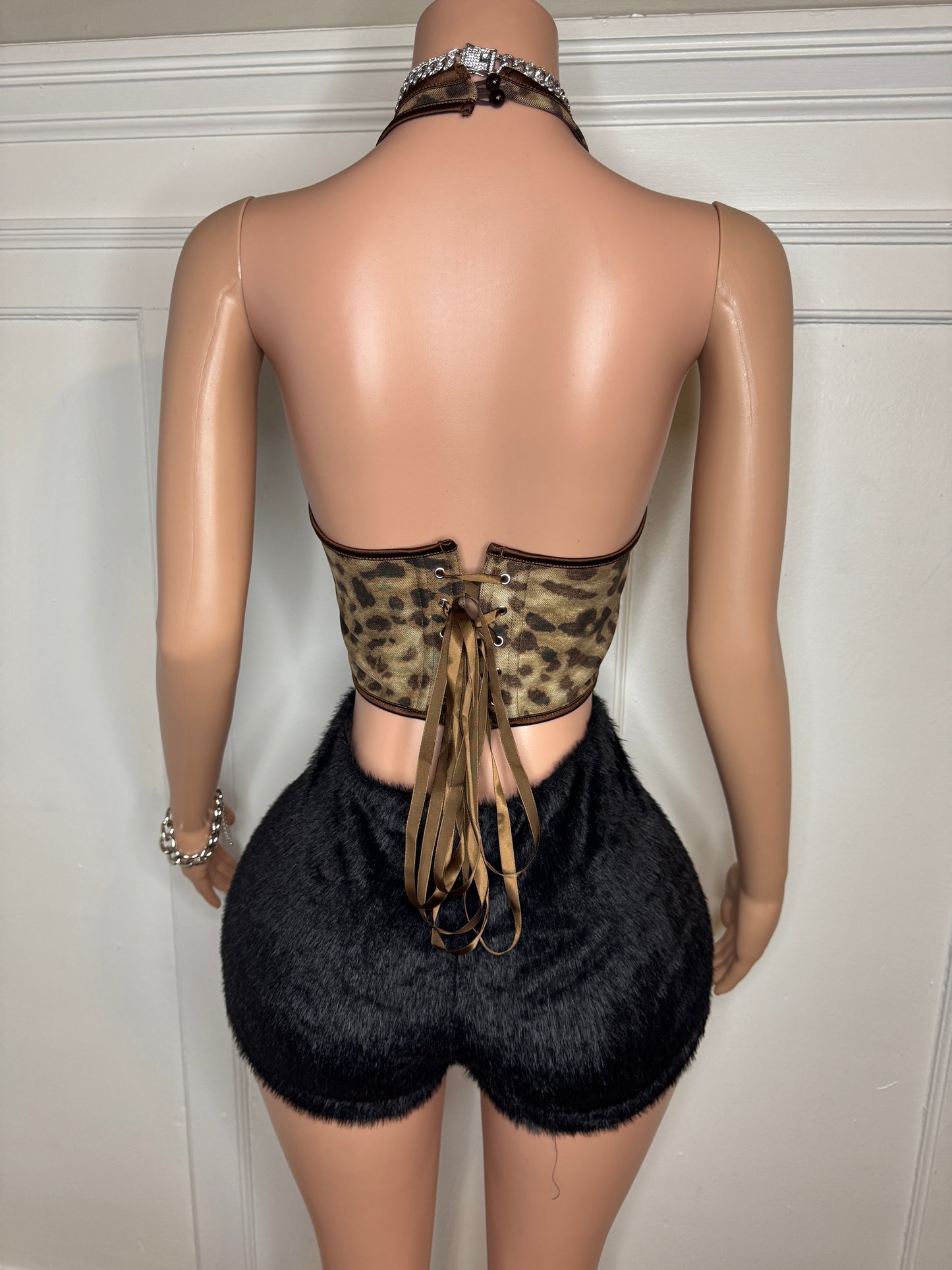 NEW Leopard Corset Top