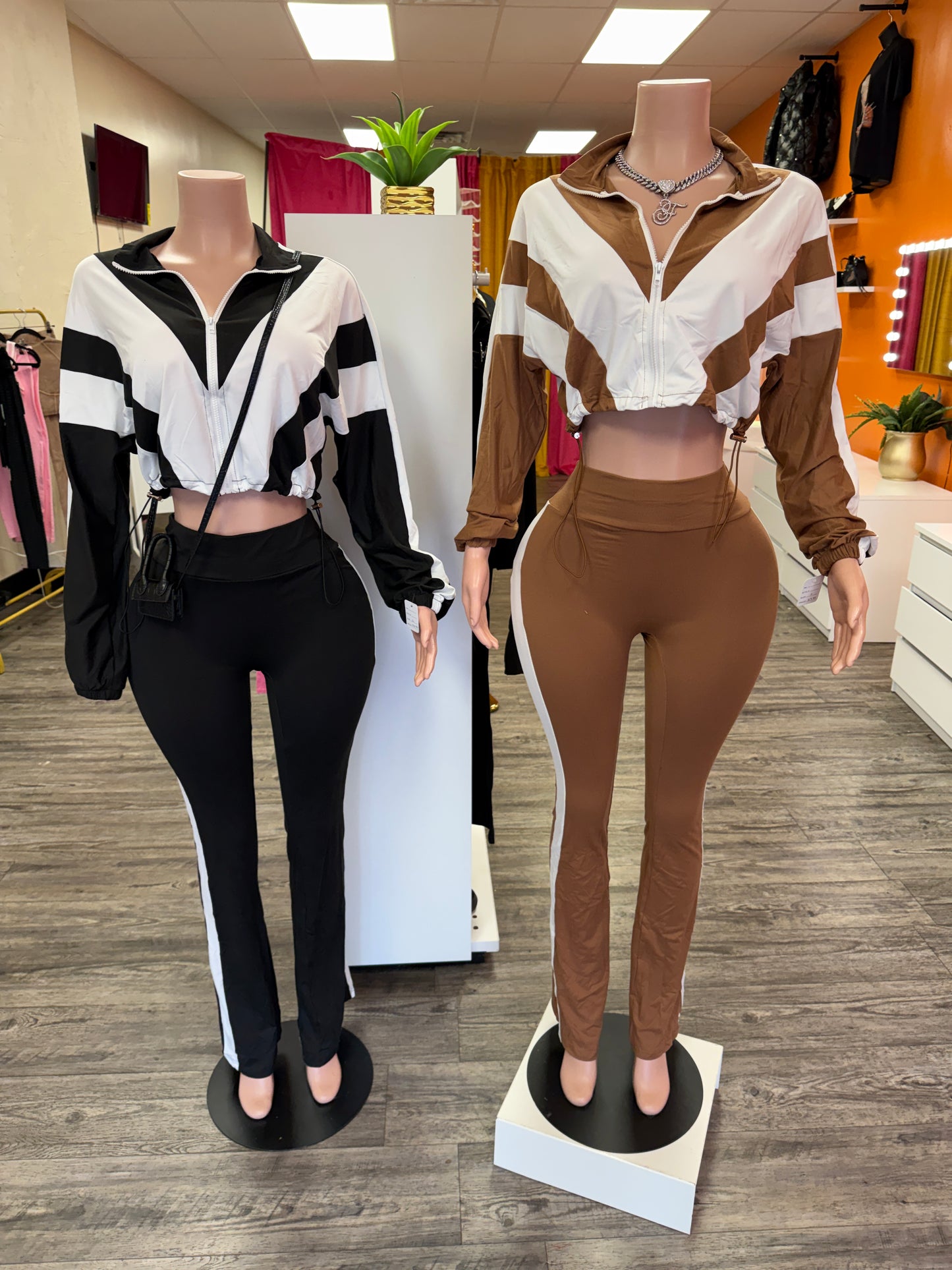 Adjustable Jacket & Flare Pants Set