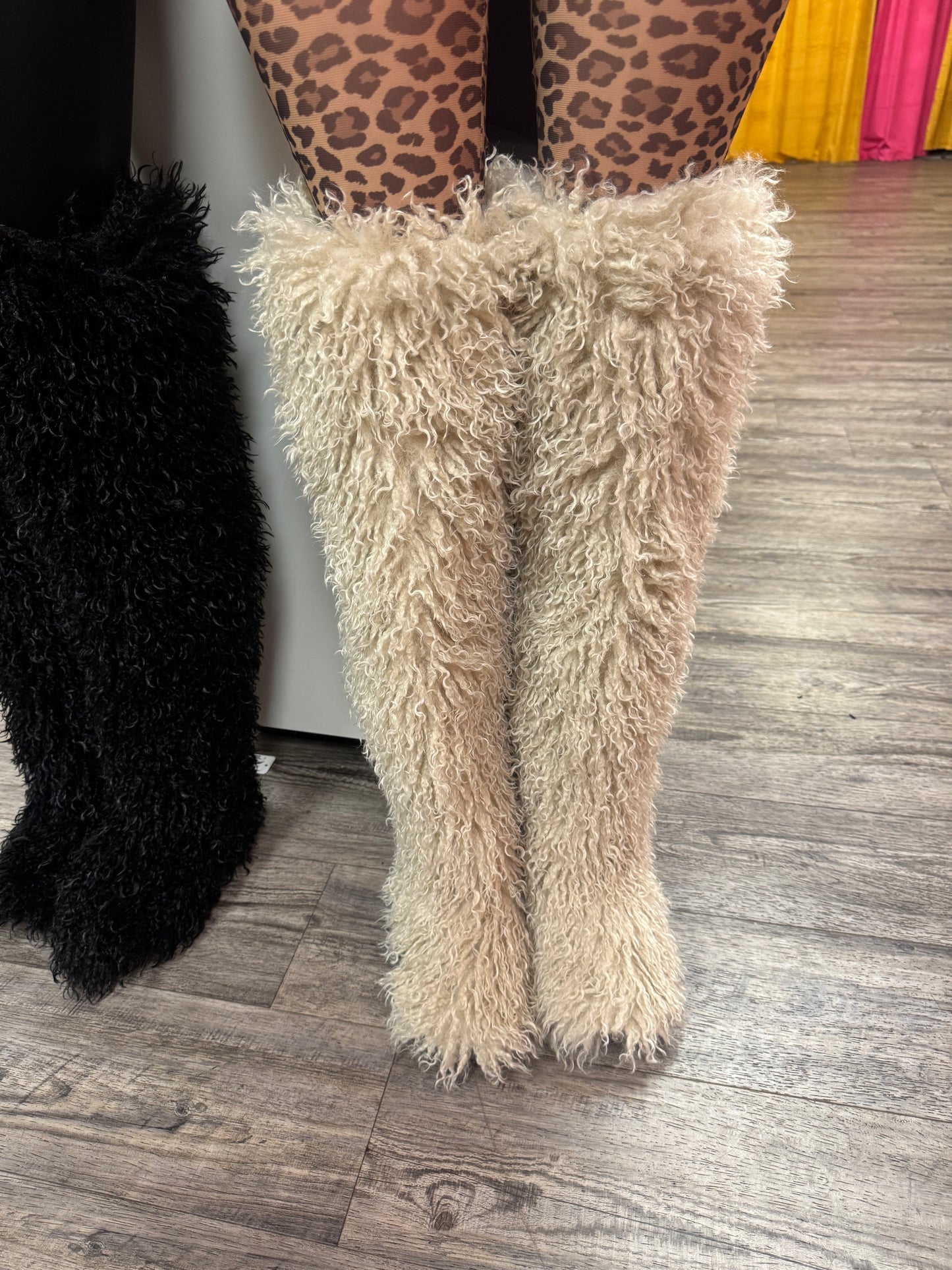 Thigh High Fur Boots