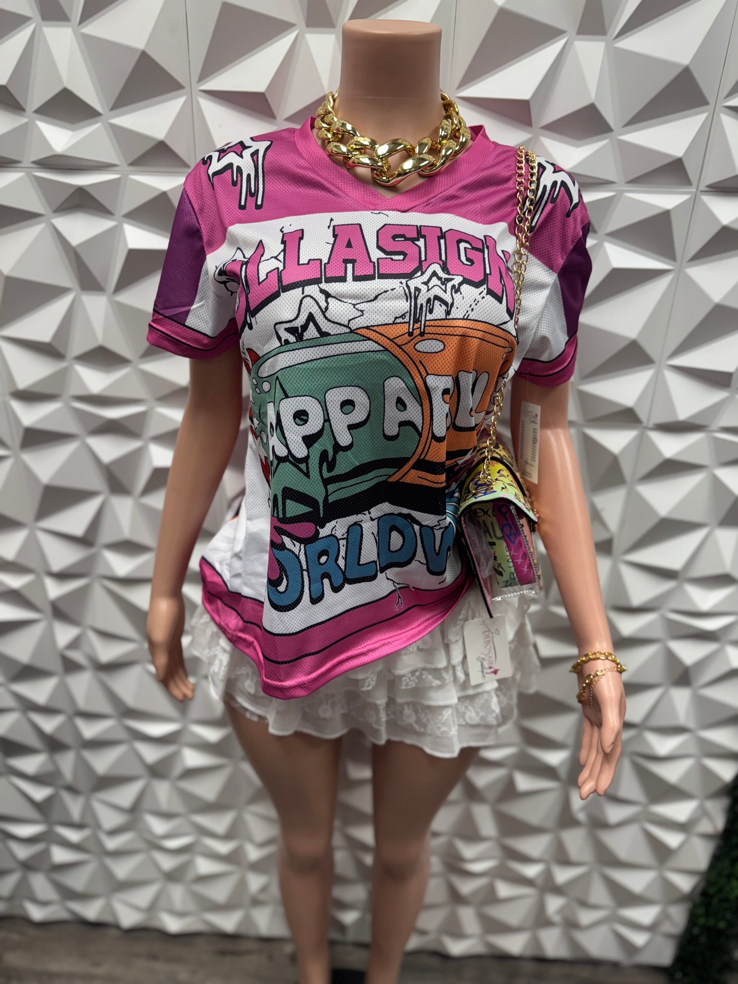 Pink Jersey Top