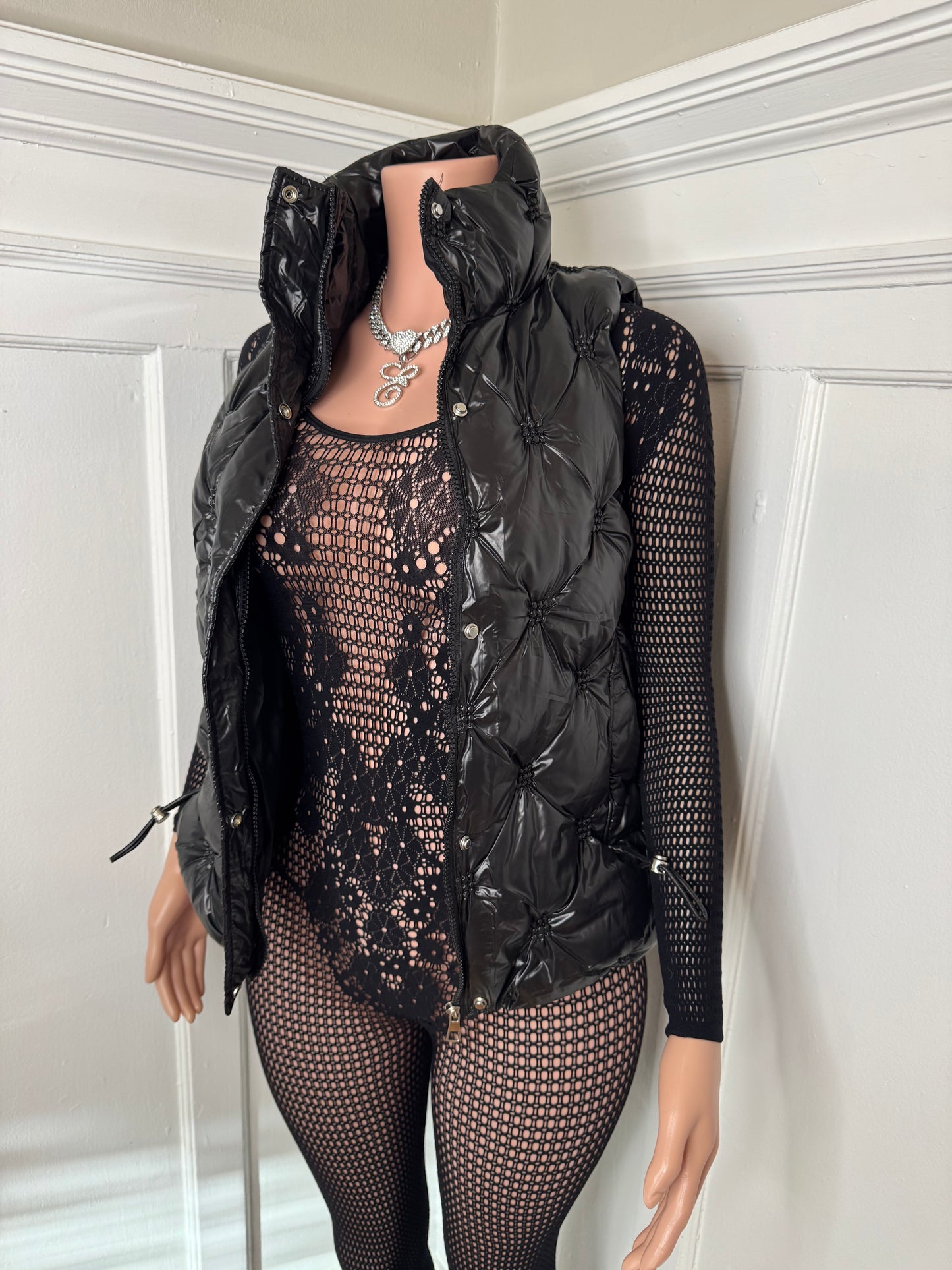 Black Bubble Vest