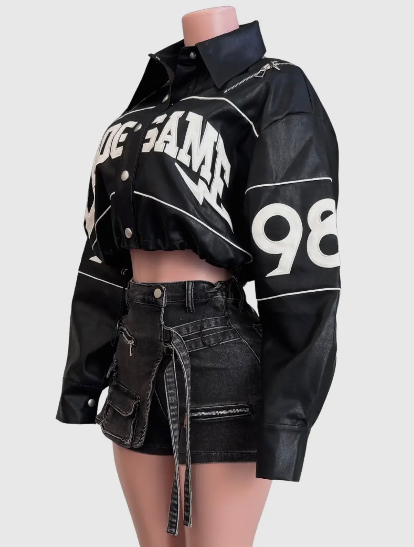 ENDGAME Cropped Varsity Jacket