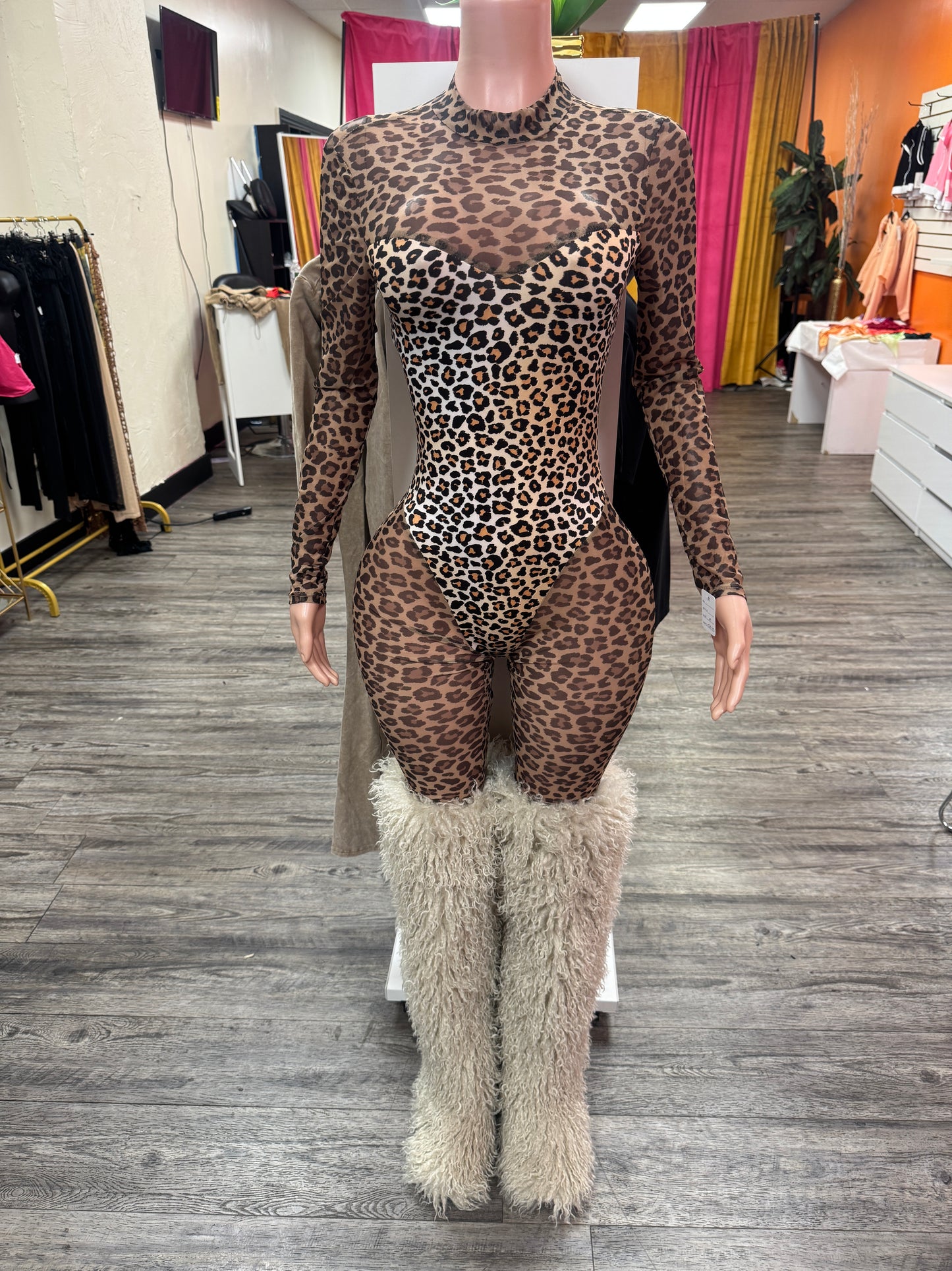 Baddie Leopard Jumpsuit