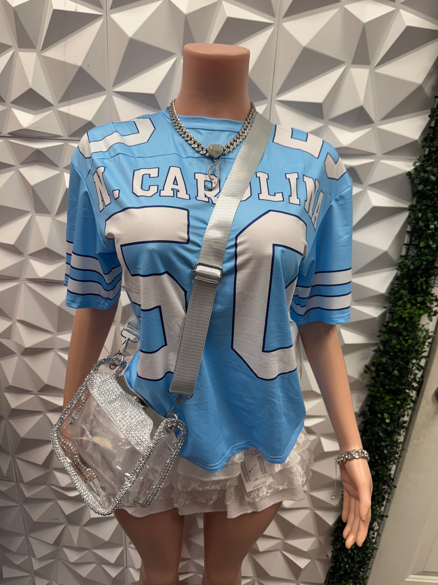 Light Blue Jersey Top