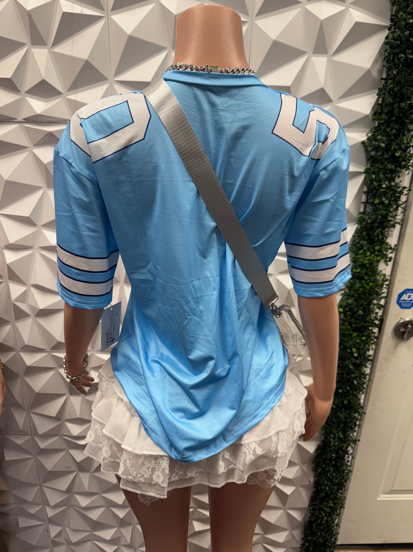 Light Blue Jersey Top
