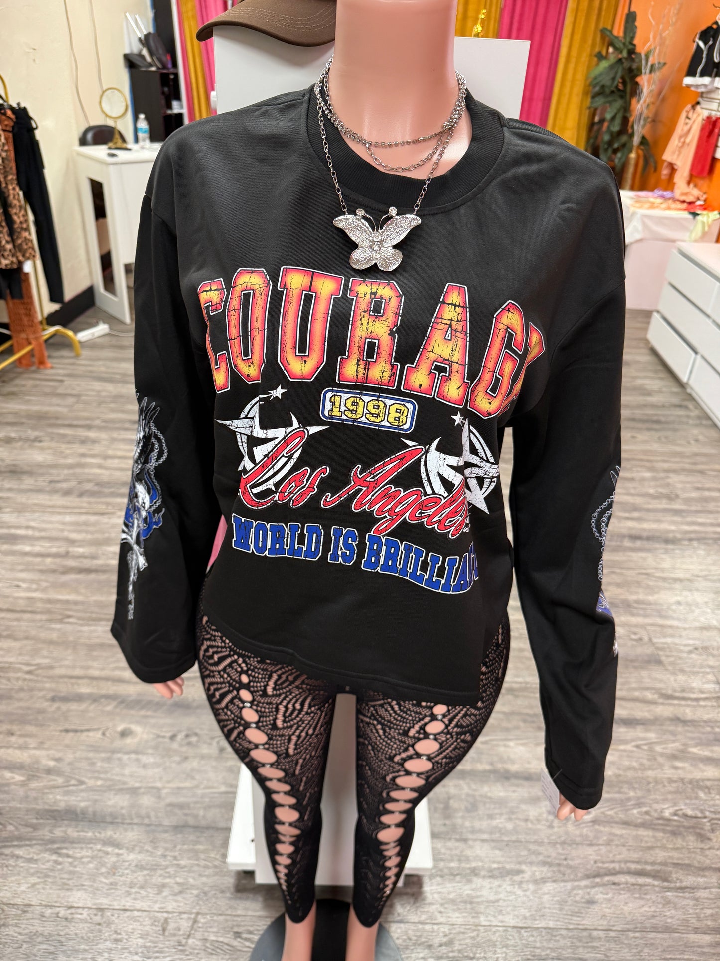 Courage Graphic Sweatshirt