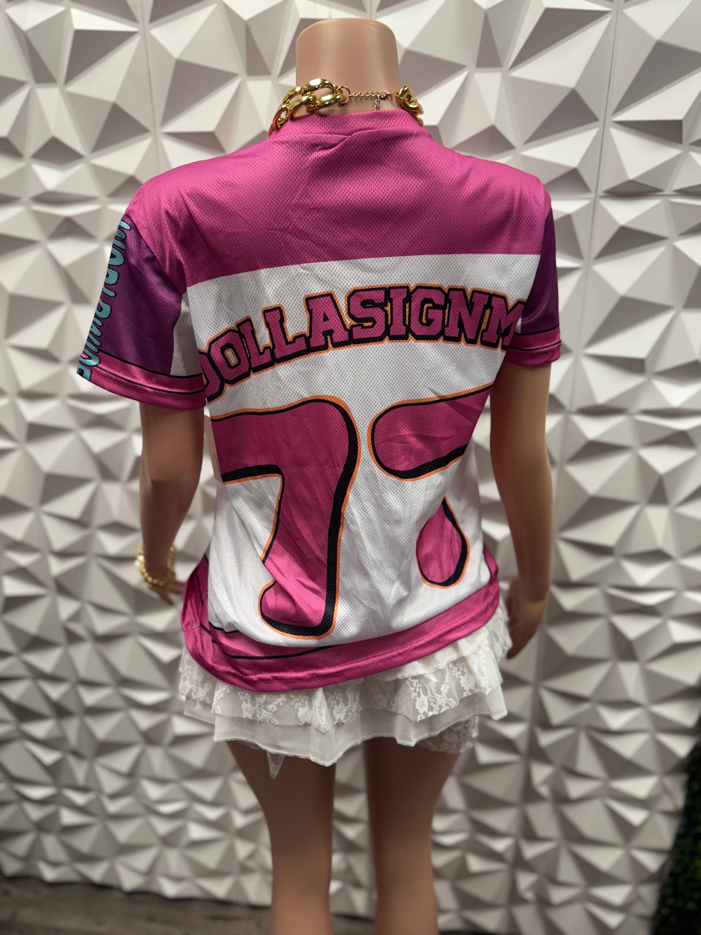 Pink Jersey Top