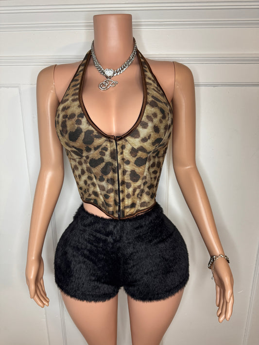 NEW Leopard Corset Top