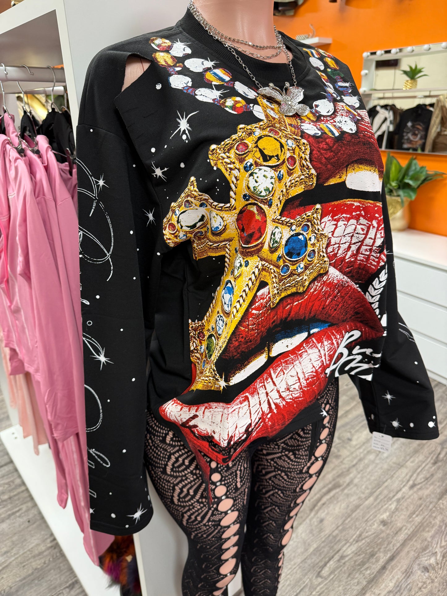 Graphic Lip Sweatshirt