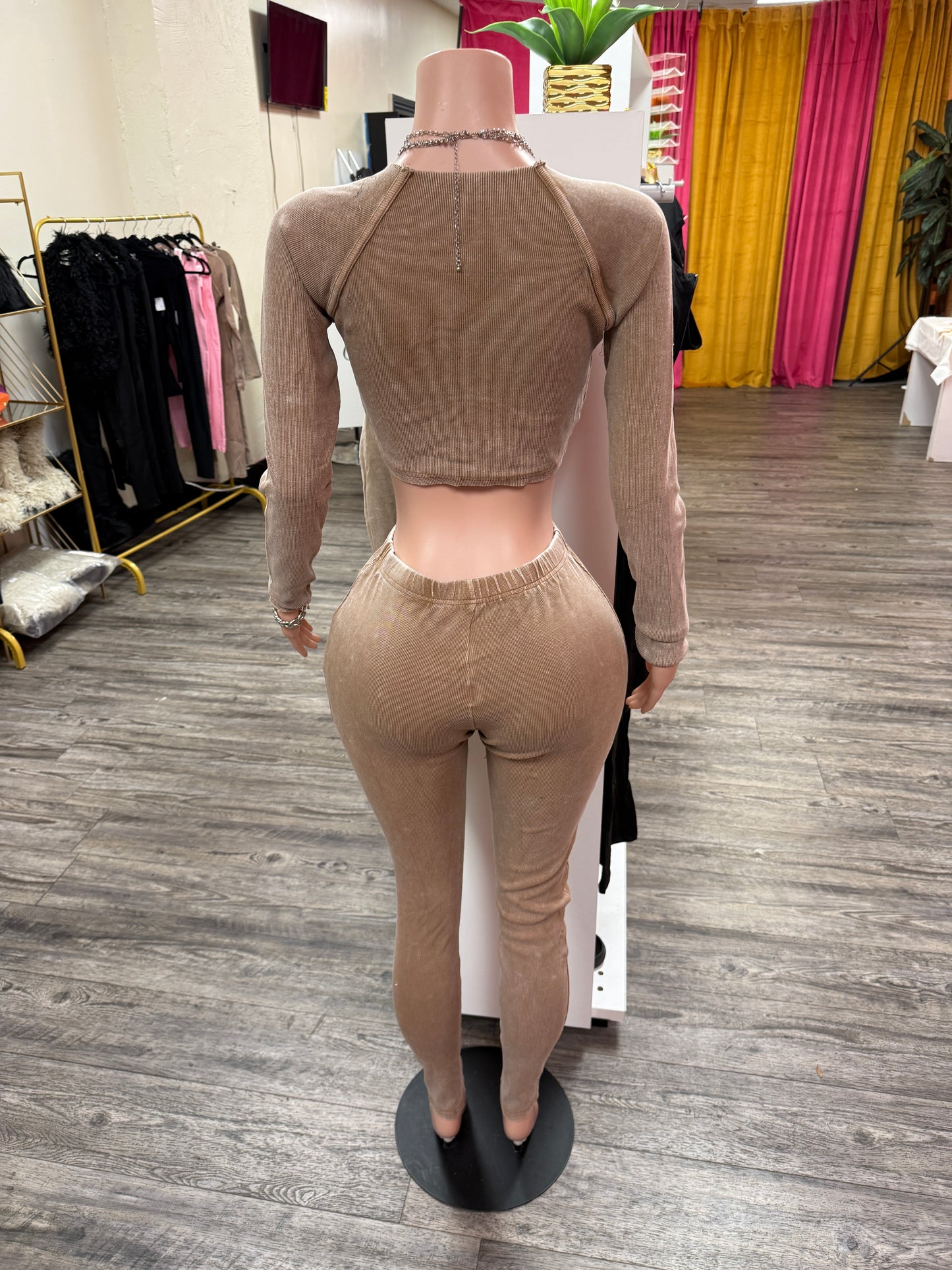 Ribbed High Waist Set