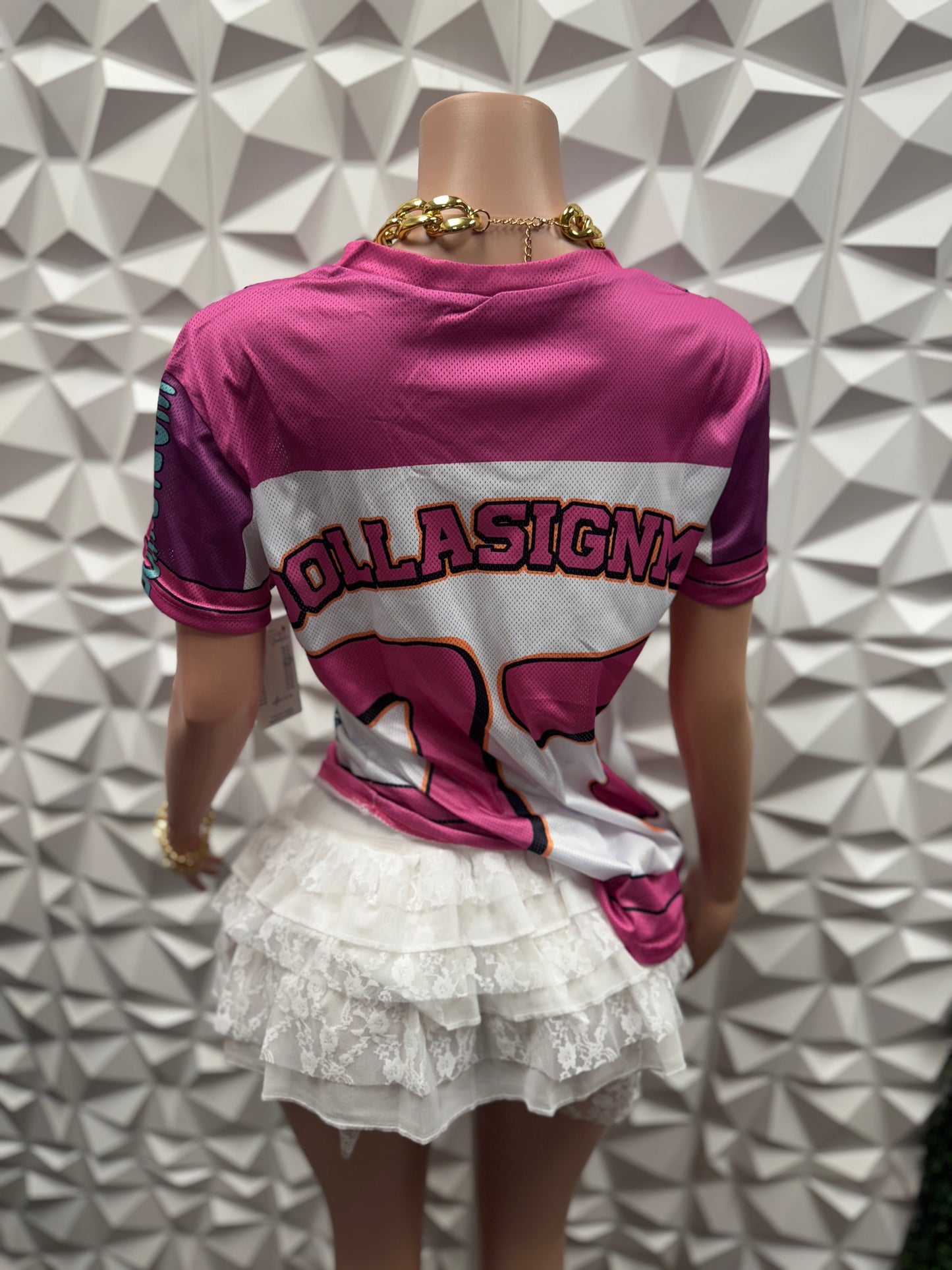 Pink Jersey Top