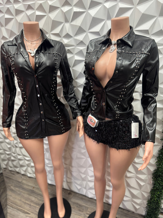 Black Leather Top