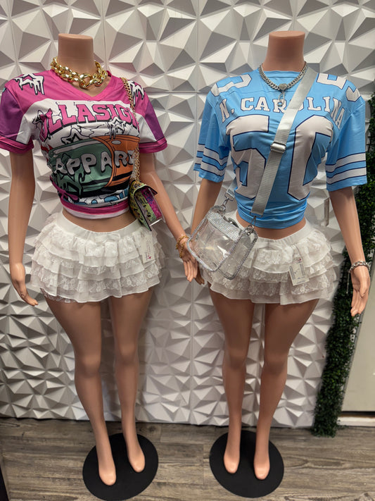 Light Blue Jersey Top