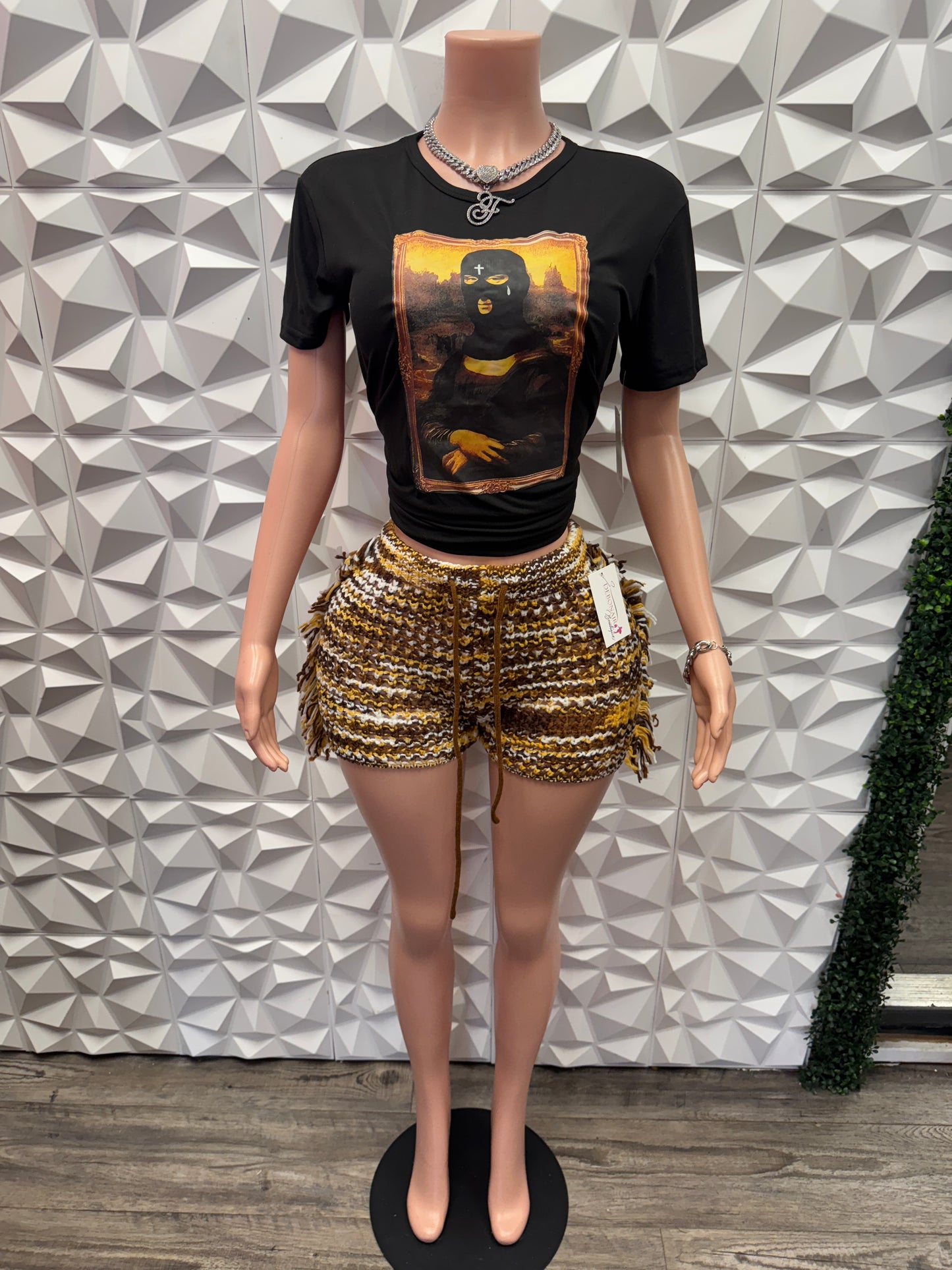 Fringe Crochet Shorts