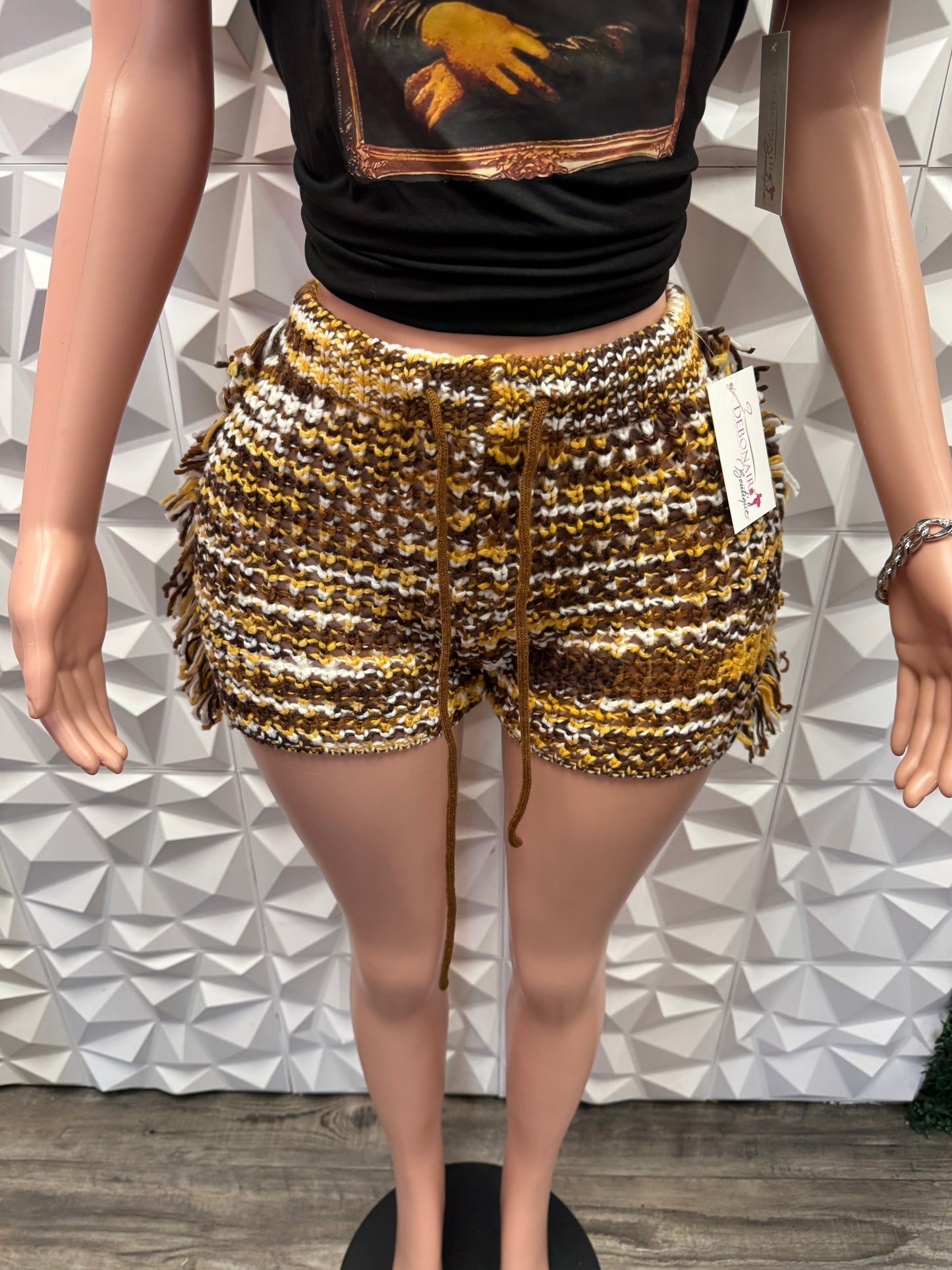 Fringe Crochet Shorts