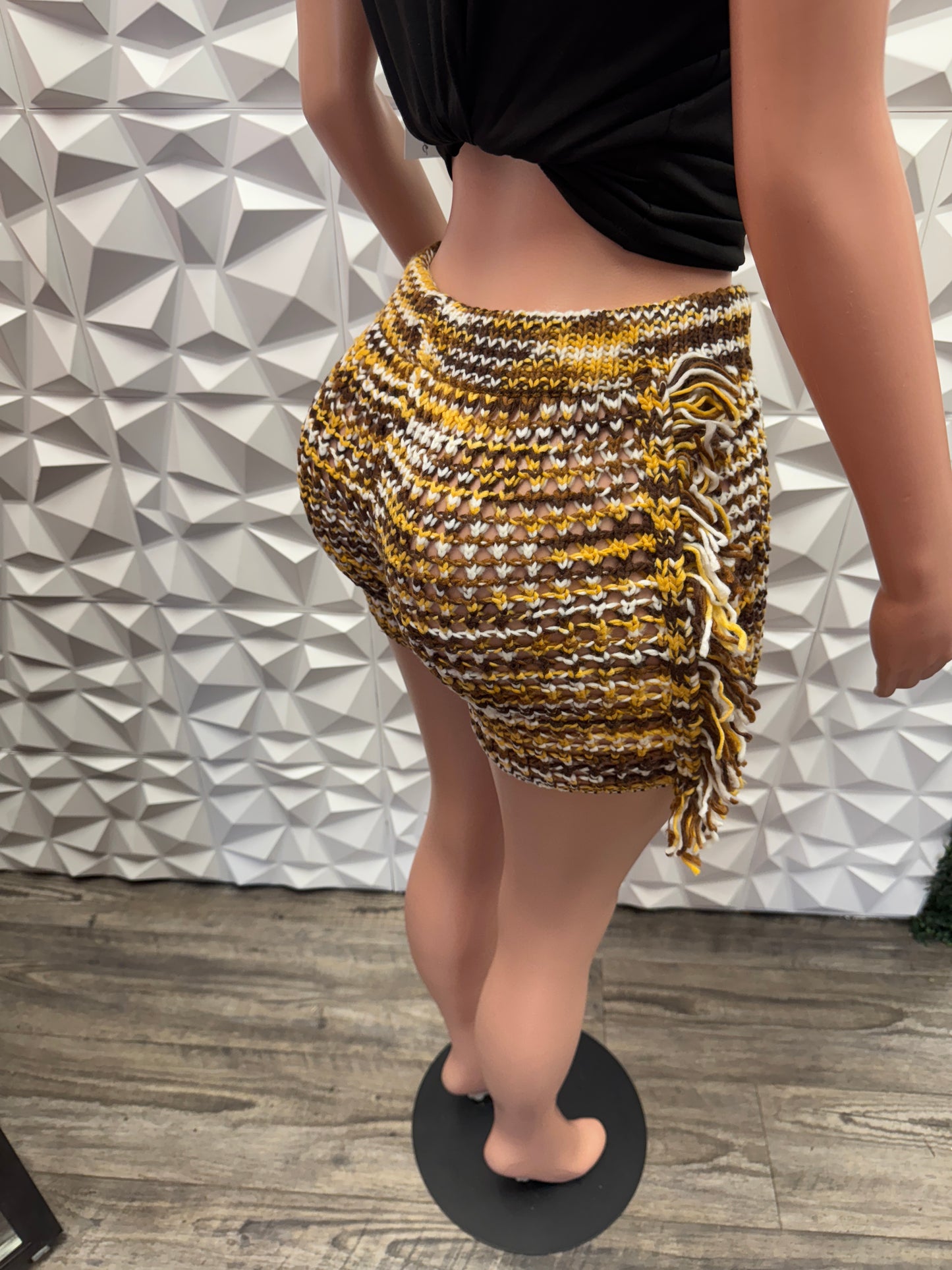 Fringe Crochet Shorts