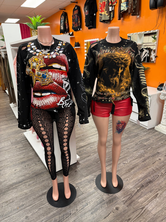 Graphic Lip Sweatshirt