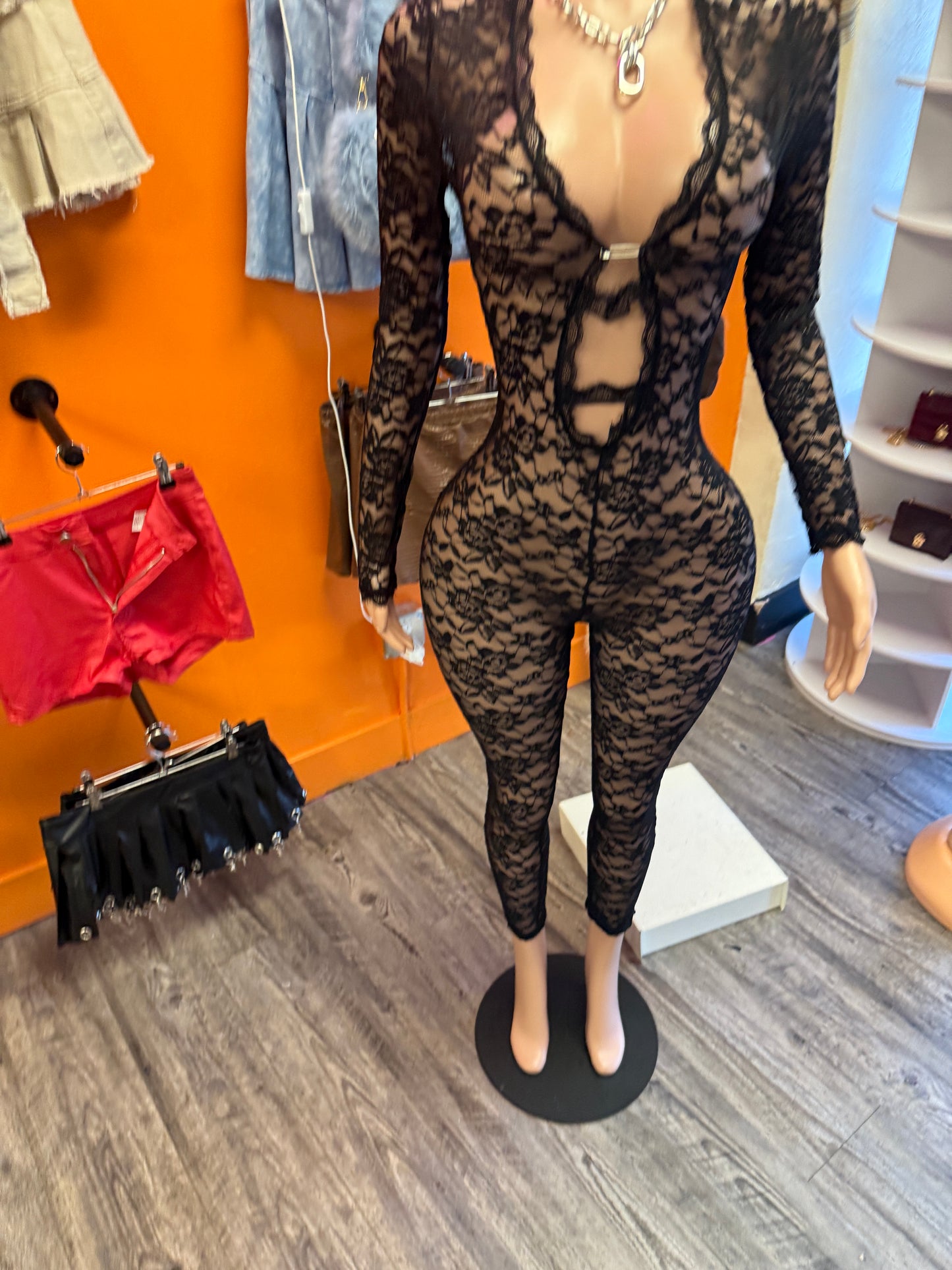 Baddie Lace Jumpsuit
