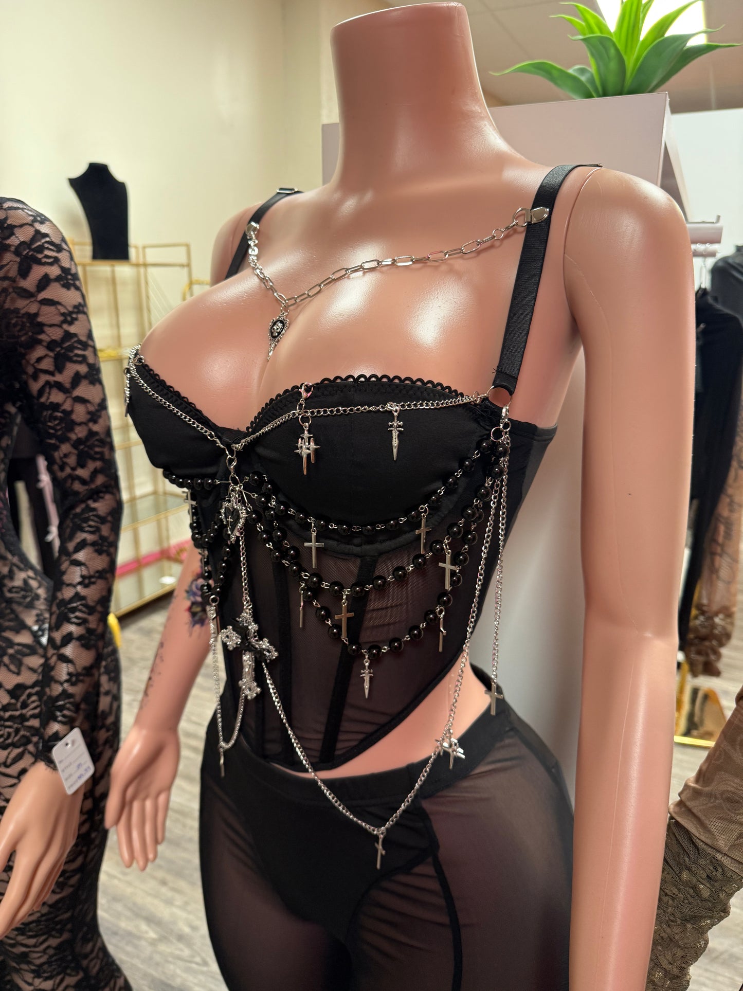 Baddie Chain Corset Top