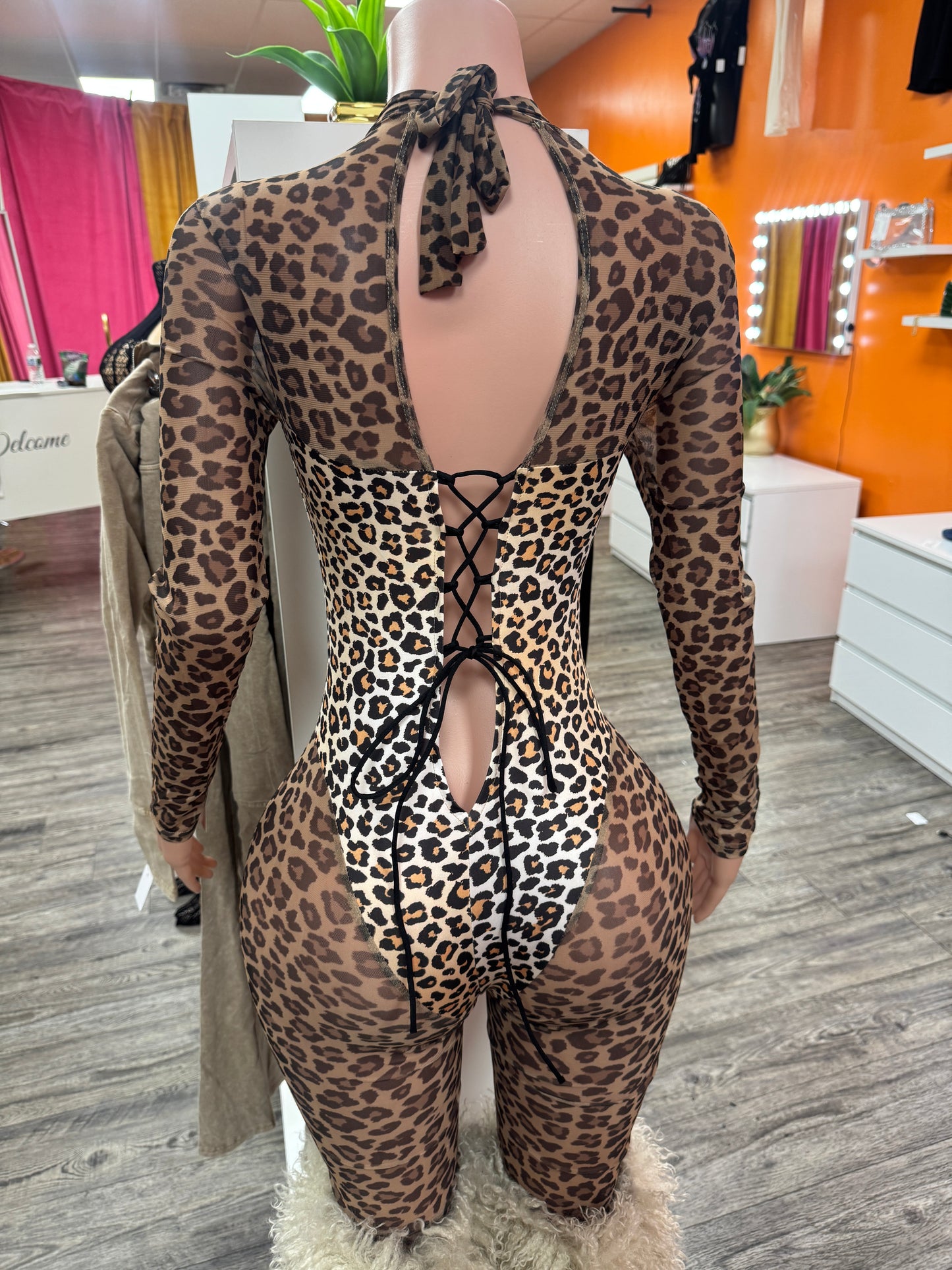 Baddie Leopard Jumpsuit